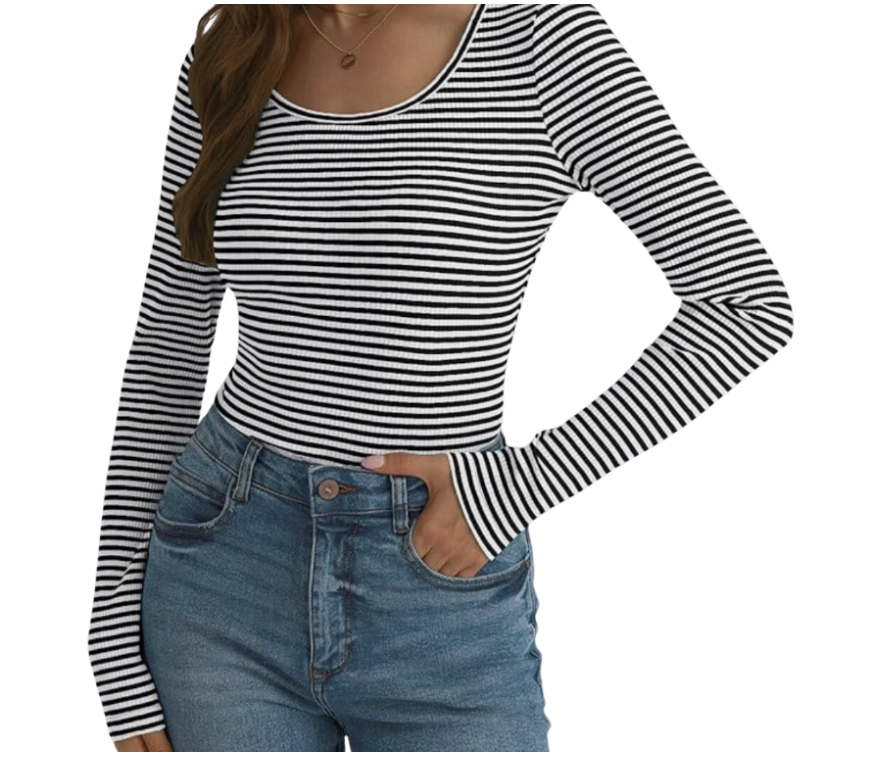 Long Sleeve Striped Tee